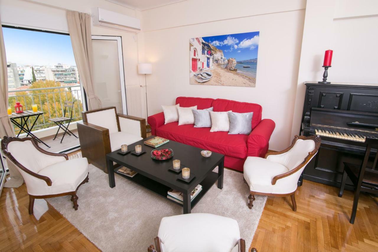 Magnificent Luxury Retrostyle Flat Acropolis View Appartement Athene Buitenkant foto